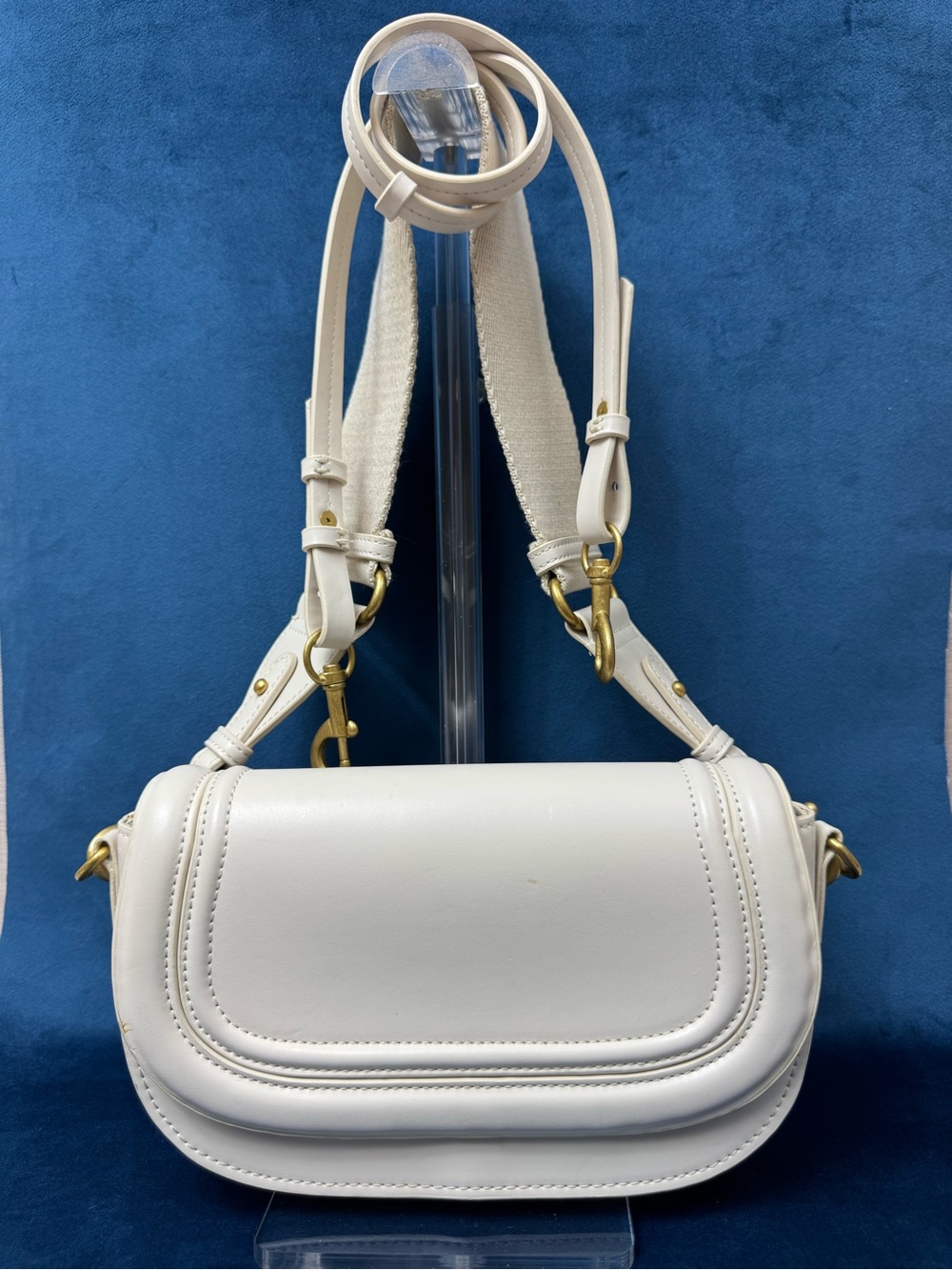 Zara Crossbody Bag in the cream/ecru colorway